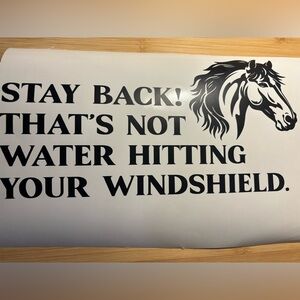 Matte Black Vinyl Decal